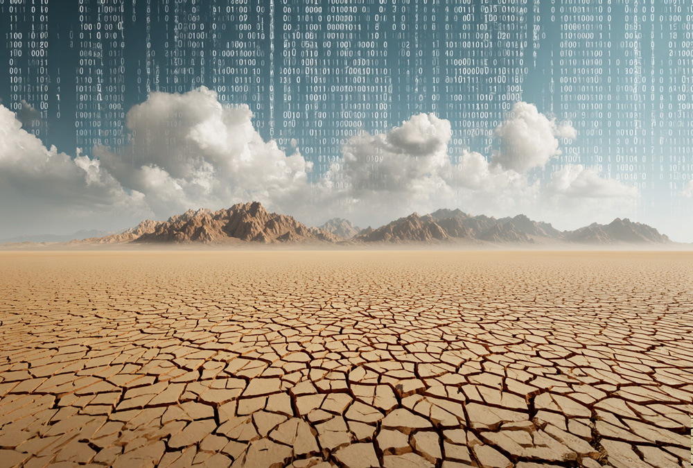 A desolate desert of data